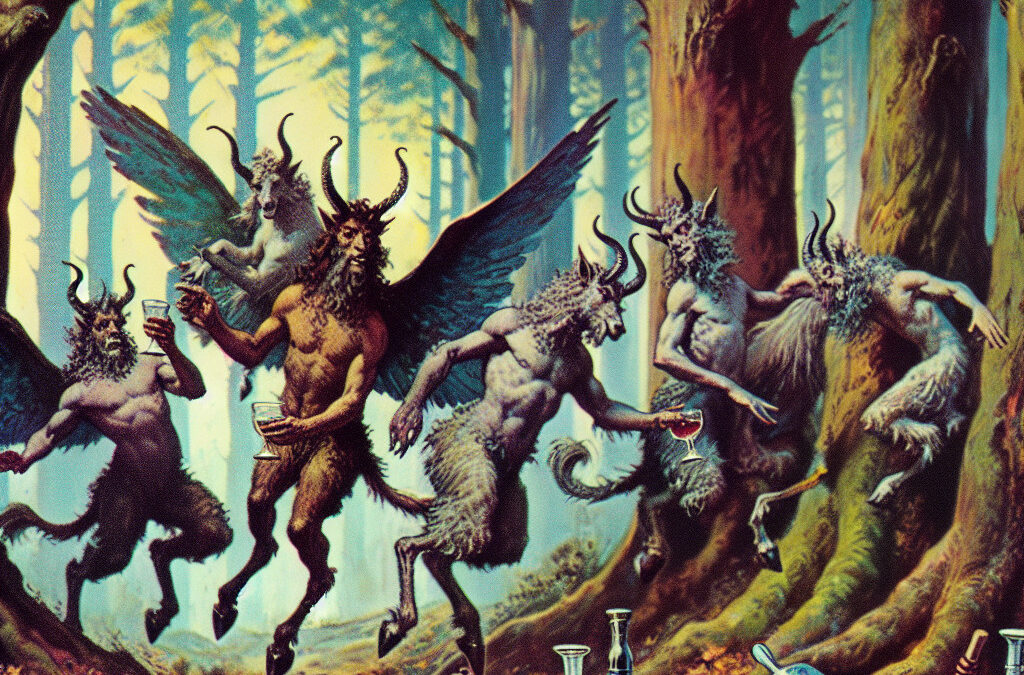 Los sátiros de la mitología griega
